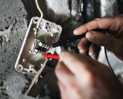 Electrician working