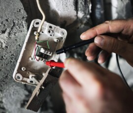 Electrician working